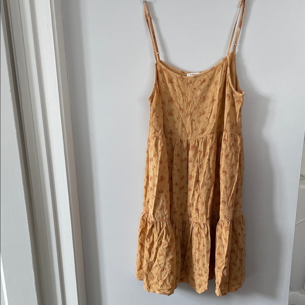 American Eagle Outfitters Mustard Floral Dress size s